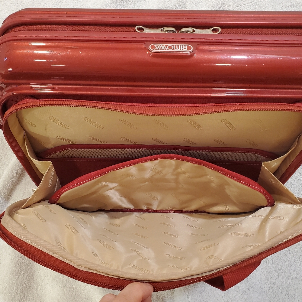 Rimowa Cherry Red Hard Shell Bolero Laptop Computer Bag/Briefcase - Picture 13 of 15
